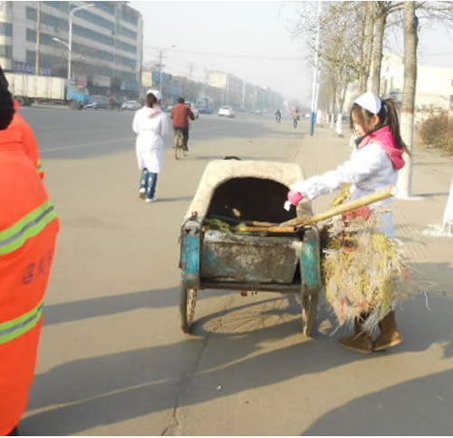 青年志愿者走上街头宣传环保(图7)